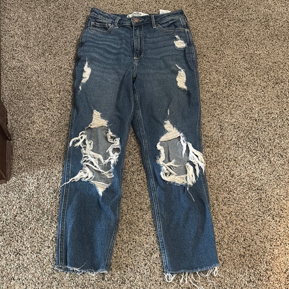 Hollister Distressed Mom Jeans